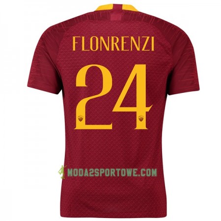Koszulka AS Roma Florenzi 24 Domowe Stroje Piłkarskie 2018/19 Krótki Rękaw